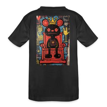 Schlechte Laune König - Kinder Premium Bio T-Shirt - Schwarz - Hinten