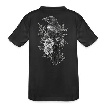 Raven - Kids' Premium Organic T-Shirt - black - Back