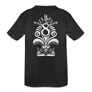 Kurbits V8 No:2 - white - Kids' Premium Organic T-Shirt - black - Back