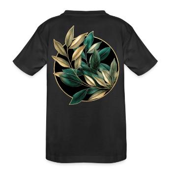 Plantes élégantes - T-shirt bio Premium Enfant - noir - Dos