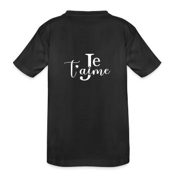 Je taime - Blanc - T-shirt bio Premium Enfant - noir - Dos