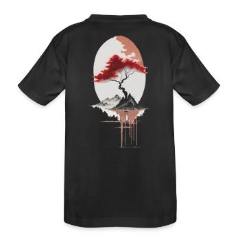 Île asiatique - T-shirt bio Premium Enfant - noir - Dos
