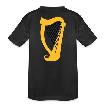 A HARP music instrument - Kids' Premium Organic T-Shirt - black - Back