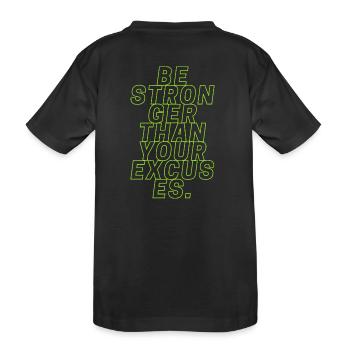 Plus fort - T-shirt bio Premium Enfant - noir - Dos