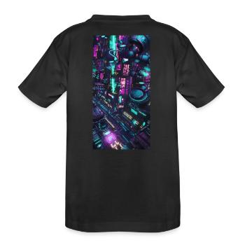 CYBERPUNK - Kids' Premium Organic T-Shirt - black - Back