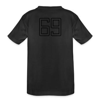 Nummer 69 (Universitätsstil) - Kinder Premium Bio T-Shirt - Schwarz - Hinten