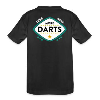 jeu de fléchettes - T-shirt bio Premium Enfant - noir - Dos