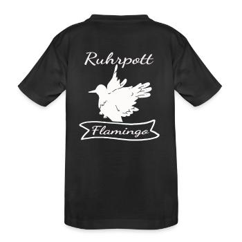 Ruhrpott Flamingo - Kinder Premium Bio T-Shirt - Schwarz - Hinten