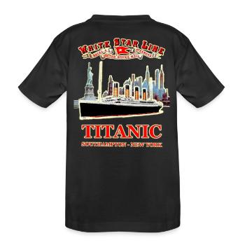 LE FANTOME DU TITANIC A NEW YORK RUNEMBERG Adagp © - T-shirt bio Premium Enfant - noir - Dos