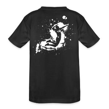 Volleyball Spike Man White - Kids' Premium Organic T-Shirt - black - Back