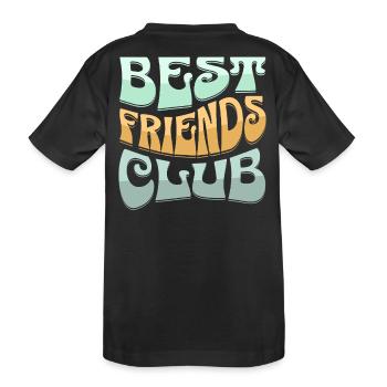 Meilleur design de club d'amitié - T-shirt bio Premium Enfant - noir - Dos