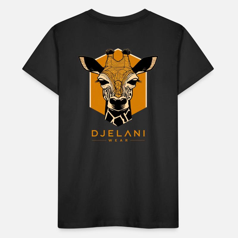 Geometric Giraffe in Ochre Kids' Premium Organic T-Shirt
