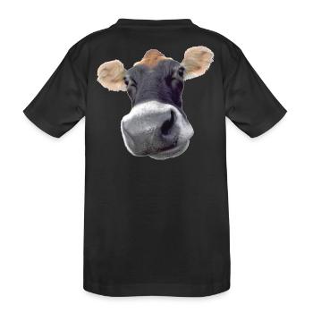 Muh Kuh - Kinder Premium Bio T-Shirt - Schwarz - Hinten