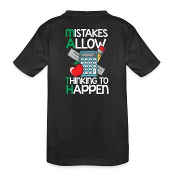 mathématiques - T-shirt bio Premium Enfant - noir - Dos