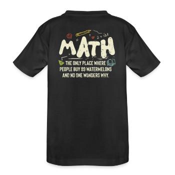 mathématiques - T-shirt bio Premium Enfant - noir - Dos