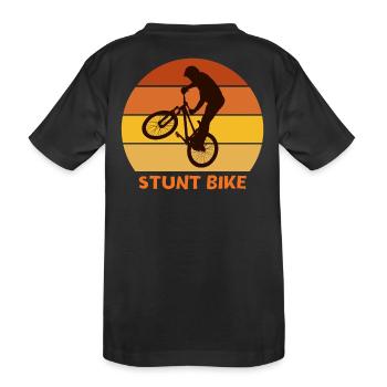 bike, bike, bike cross - Kids' Premium Organic T-Shirt - black - Back