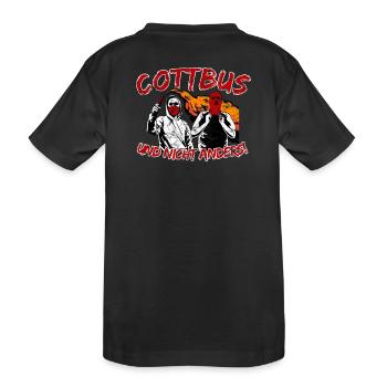 Cottbus und nicht anders UPDATE - Kinder Premium Bio T-Shirt - Schwarz - Hinten