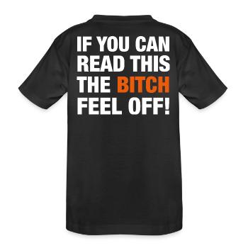 Motorcyclist Passenger - Kids' Premium Organic T-Shirt - black - Back