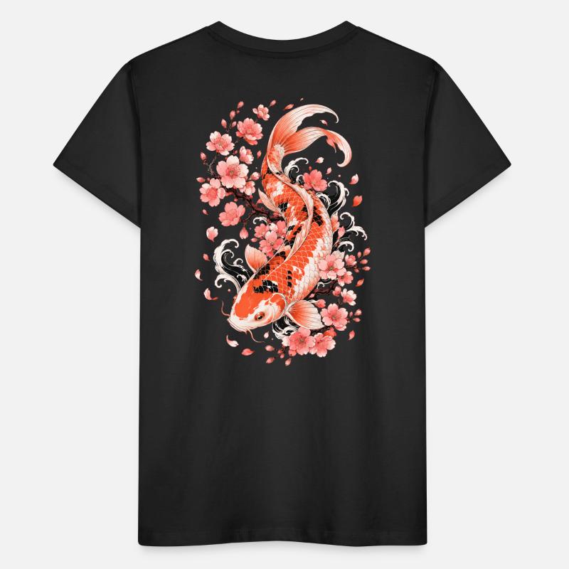 Flux de Koi Sakura T-shirt bio Premium Enfant