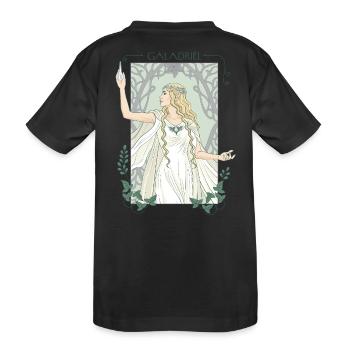 Le Seigneur Des Anneaux Motif Galadriel - T-shirt bio Premium Enfant - noir - Dos