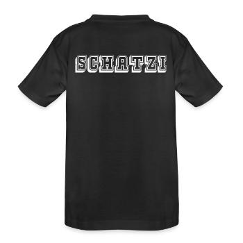 Schatzi Tshirt white - Kinder Premium Bio T-Shirt - Schwarz - Hinten