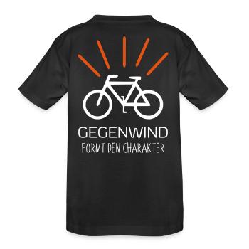 Vent contraire façonne l'idée cadeau de caractère sport - T-shirt bio Premium Enfant - noir - Dos
