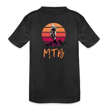 VTT VTT DH Freeride Enduro Bike Homme - T-shirt bio Premium Enfant - noir - Dos