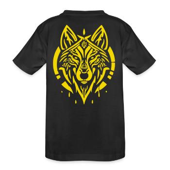 tete de loup - T-shirt bio Premium Enfant - noir - Dos
