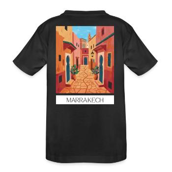 Marrakech Magic of Colours - Kids' Premium Organic T-Shirt - black - Back