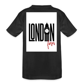 London Fan - Kids' Premium Organic T-Shirt - black - Back