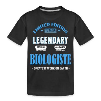 BIOLOGISTE - T-shirt bio Premium Enfant - noir - Devant