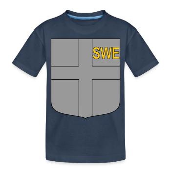 Bouclier tactique de l’ENG - T-shirt bio Premium Enfant - bleu marine - Devant