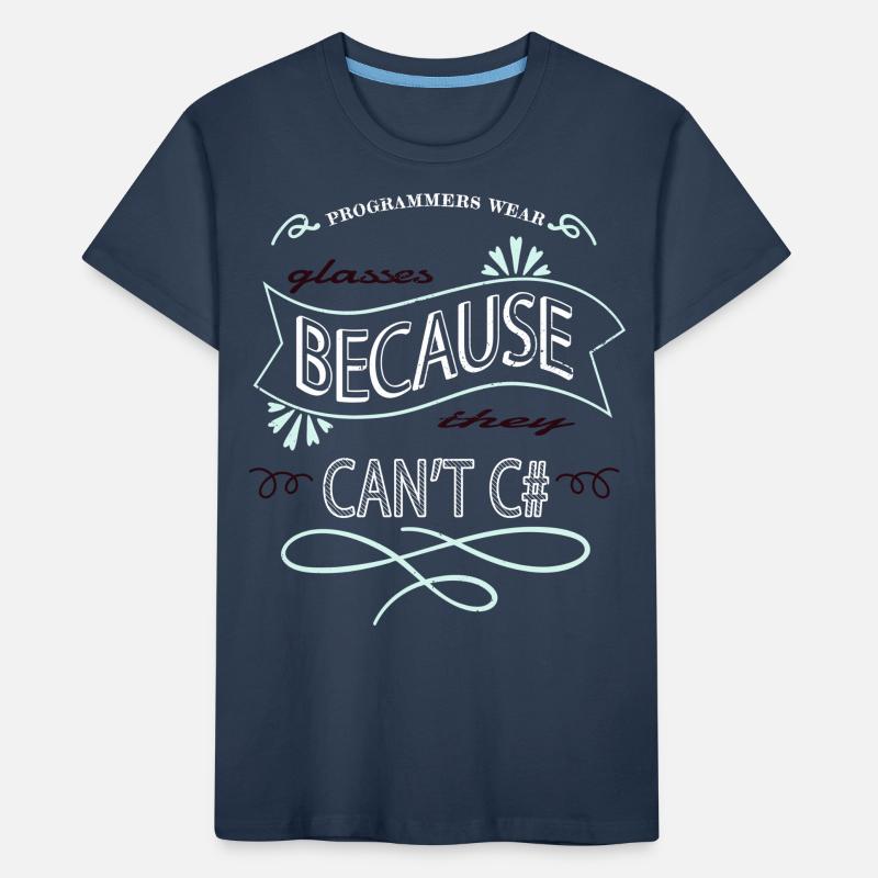 Fun Computer Language Kids' Premium Organic T-Shirt