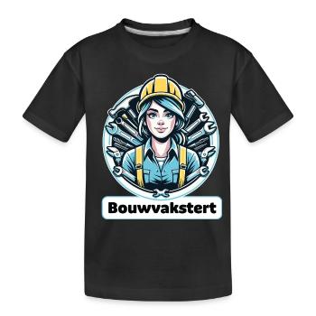 Ouvrier du bâtiment Femme télécharger - T-shirt bio Premium Enfant - noir - Devant