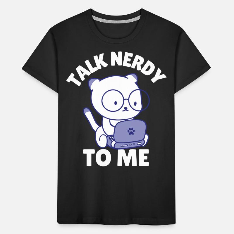 Parlez-moi de nerd T-shirt bio Premium Enfant