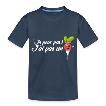 J'ai pas un radis - T-shirt bio Premium Enfant - bleu marine - Devant