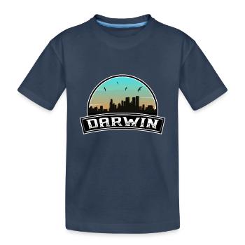 Darwin Australie Skyline Souvenir australien - T-shirt bio Premium Enfant - bleu marine - Devant