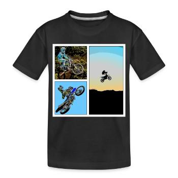 MOTOcross - T-shirt bio Premium Enfant - noir - Devant