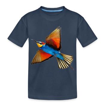 Bee-eater Bird - Kids' Premium Organic T-Shirt - navy - Front