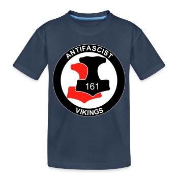 Antifa Vikings - T-shirt bio Premium Enfant - bleu marine - Devant