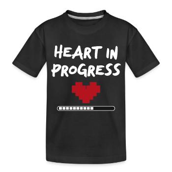 Déclaration HEART IN PROGRESS - T-shirt bio Premium Enfant - noir - Devant