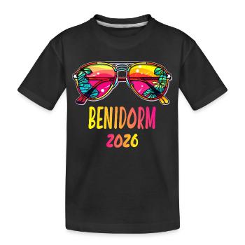 Benidorm 2026 Sunglasses Design - Kids' Premium Organic T-Shirt - black - Front