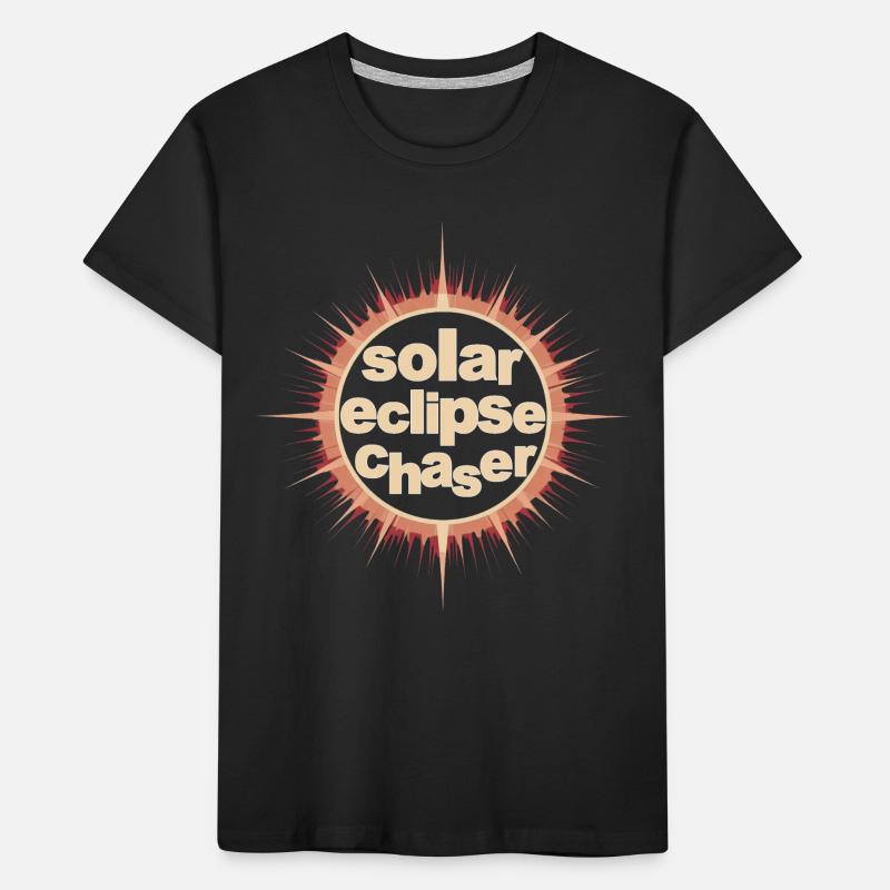 Solar eclipse chaser Kids' Premium Organic T-Shirt