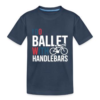 Acrobaties professionnelles à vélo et arts de la performance - T-shirt bio Premium Enfant - bleu marine - Devant