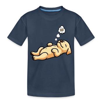 Labrador Labrador propriétaire Labrador lover - T-shirt bio Premium Enfant - bleu marine - Devant