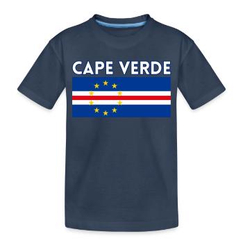 Cape Verde Flag, Cape Verdean Flag, Cape Verde - T-shirt bio Premium Enfant - bleu marine - Devant