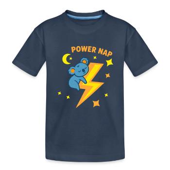 Koala de la sieste rapide - T-shirt bio Premium Enfant - bleu marine - Devant