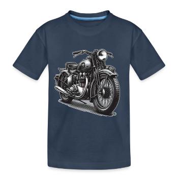 Conception de motos - T-shirt bio Premium Enfant - bleu marine - Devant