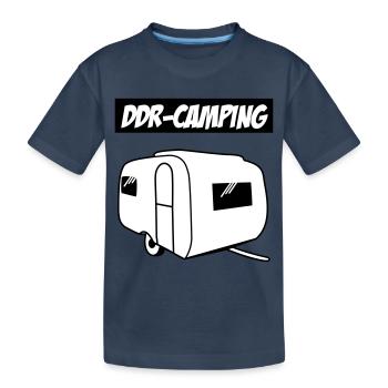 DDR-Camping QEK Junior - Kinder Premium Bio T-Shirt - Navy - Vorne