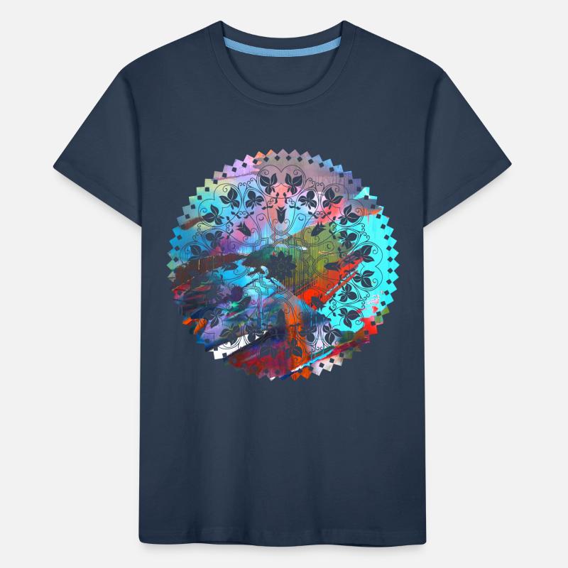 Mandala,colorful,pattern,orient, graffiti Kids' Premium Organic T-Shirt